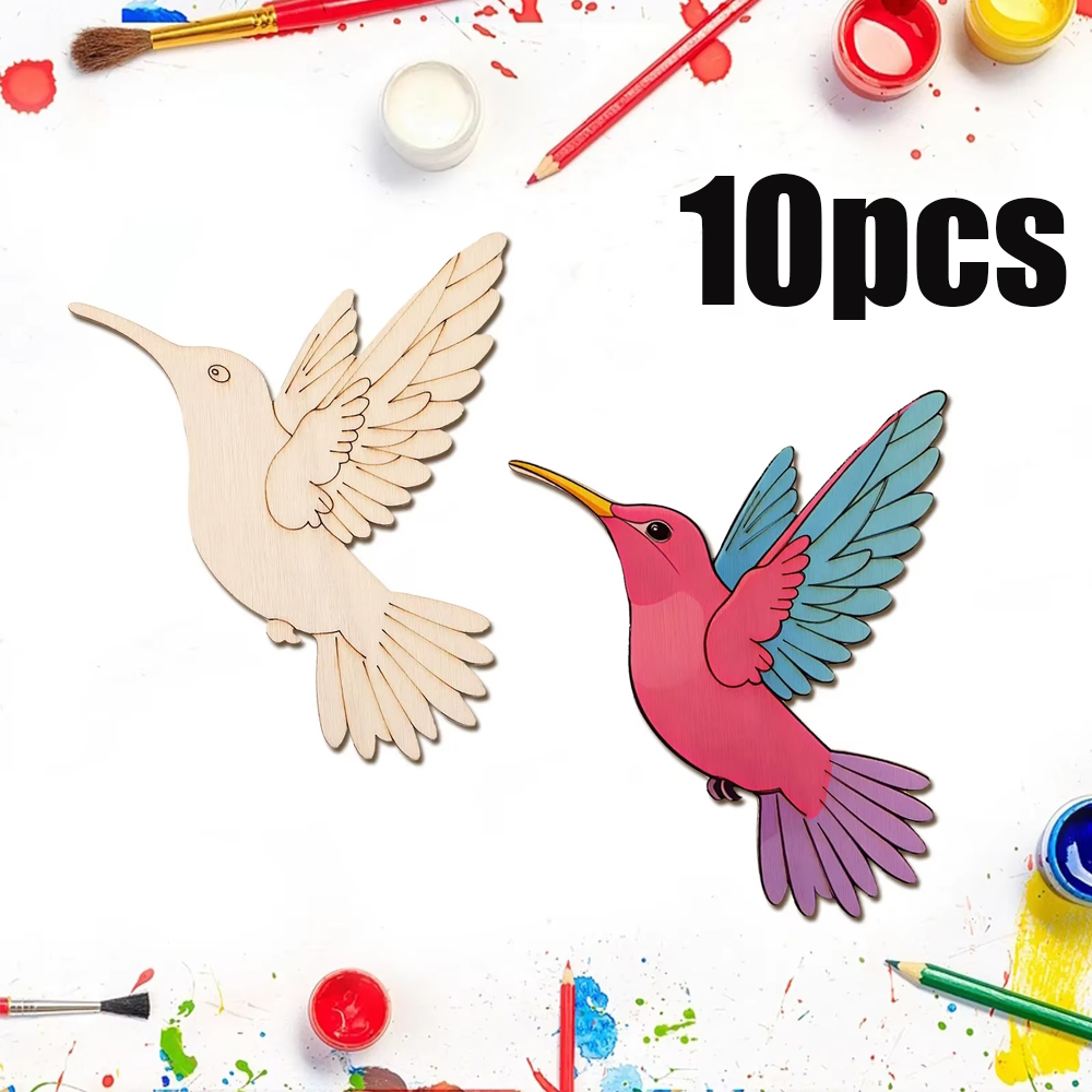 10pcs Unfinished Wood Animal B - огляд і ціна Art Craft Usa