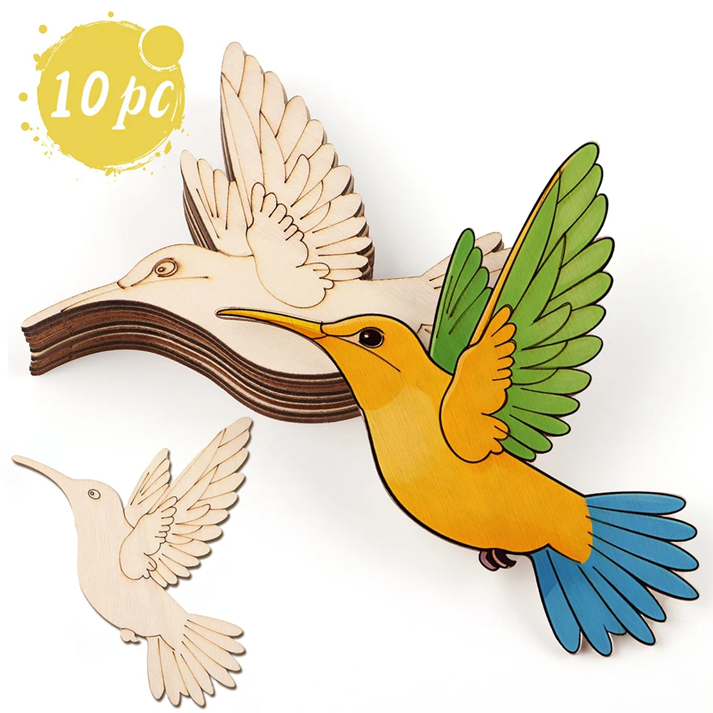 10pcs Unfinished Wood Animal B - огляд і ціна Art Craft Usa