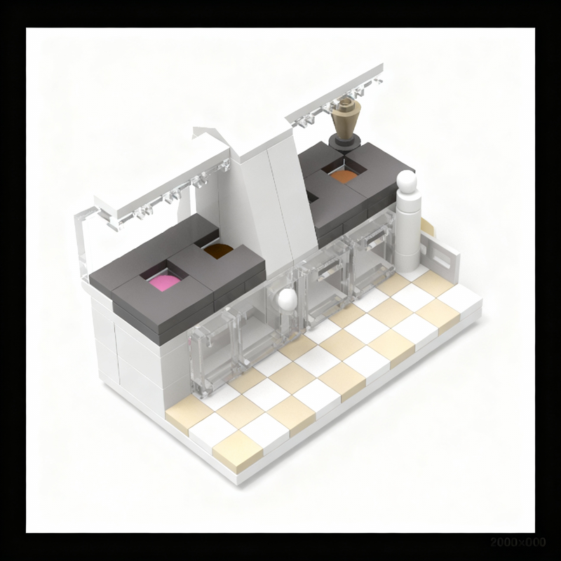 104pcs MOC City Ice Cream Coun - огляд і ціна Art Craft Ice Cream