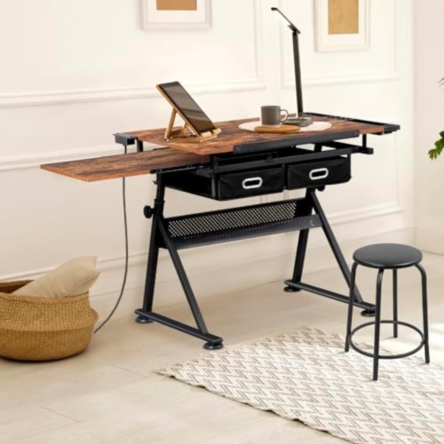 Adjustable Drafting Table with - огляд і ціна Art Craft Usa