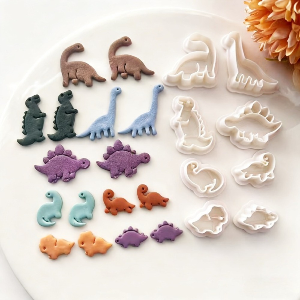 8pcs Cute Dinosaur Clay Cutter - огляд і ціна Dinosaur And Craft