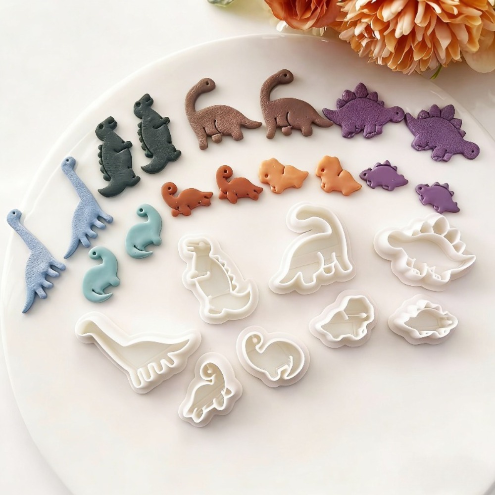 8pcs Cute Dinosaur Clay Cutter - огляд і ціна Dinosaur And Craft