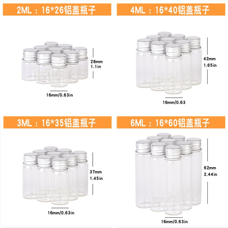 400pcs 2ml 4ml 6ml Glass Bottl - огляд і ціна Art Craft Zoo