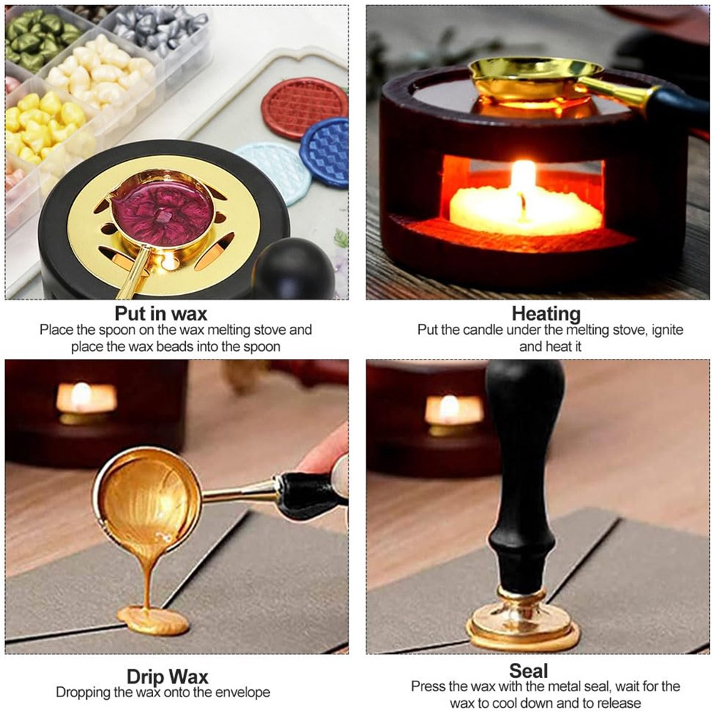2/3Pcs Sealing Wax Stamps Set  - огляд і ціна Batik Wax Kit