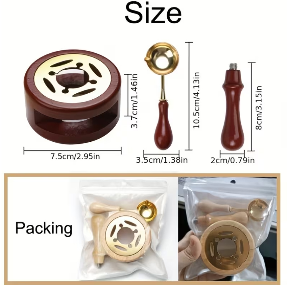 2/3Pcs Sealing Wax Stamps Set  - огляд і ціна Batik Wax Kit
