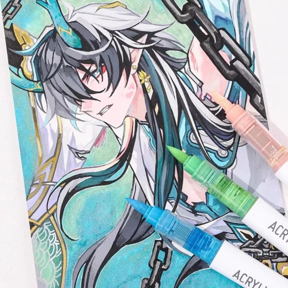 LANGUO 24-288 Colors Acrylic M - огляд і ціна Illustration Marker Set