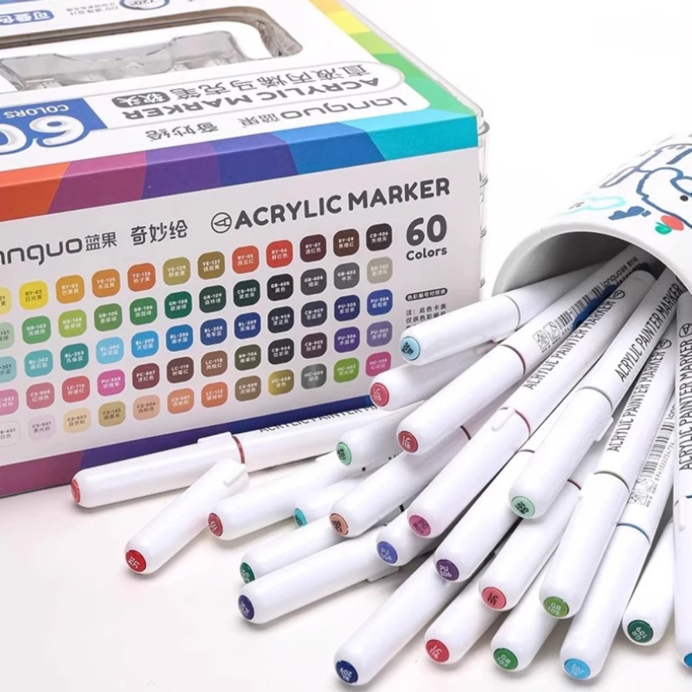 LANGUO 24-288 Colors Acrylic M - огляд і ціна Illustration Marker Set