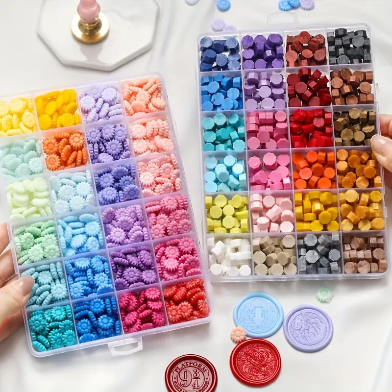 600Pcs Box Sealing Wax Beads,  - огляд і ціна Batik Wax Kit