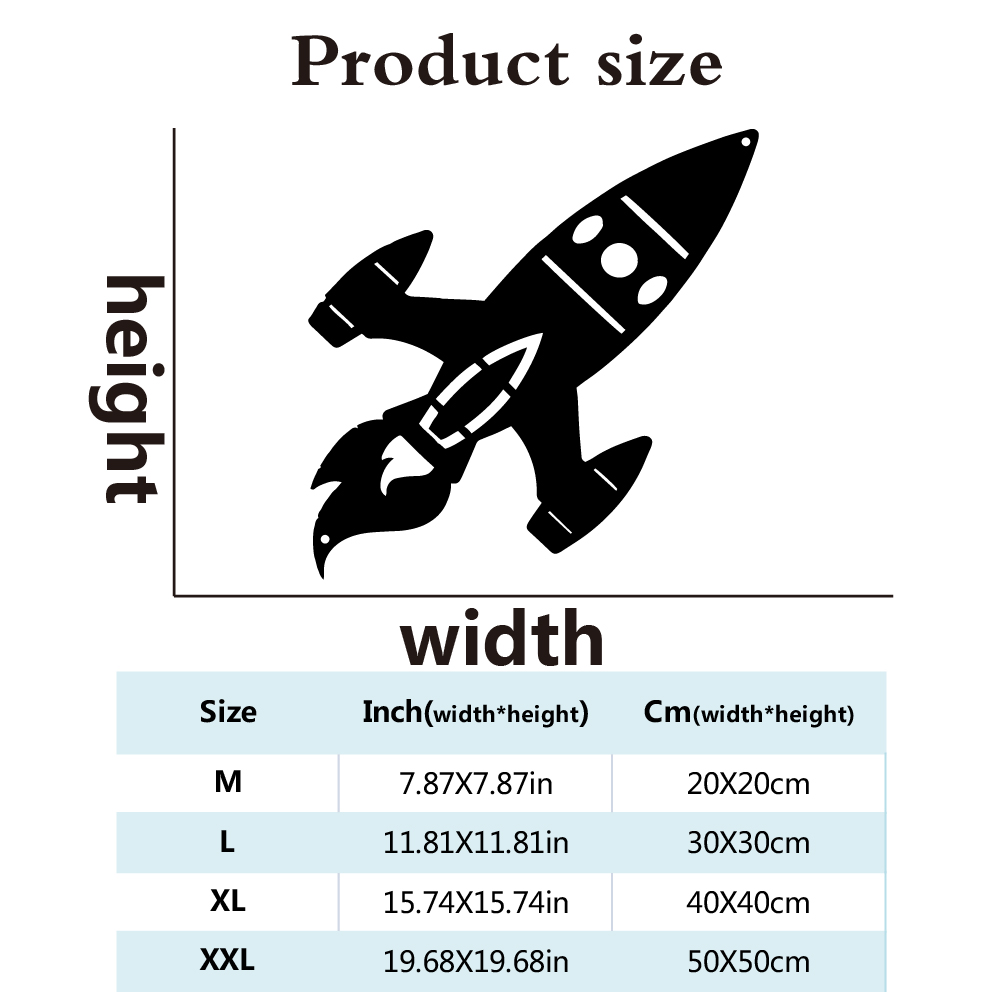 1pc Beauty Space Rocket Wall M - огляд і ціна Art And Craft Rocket