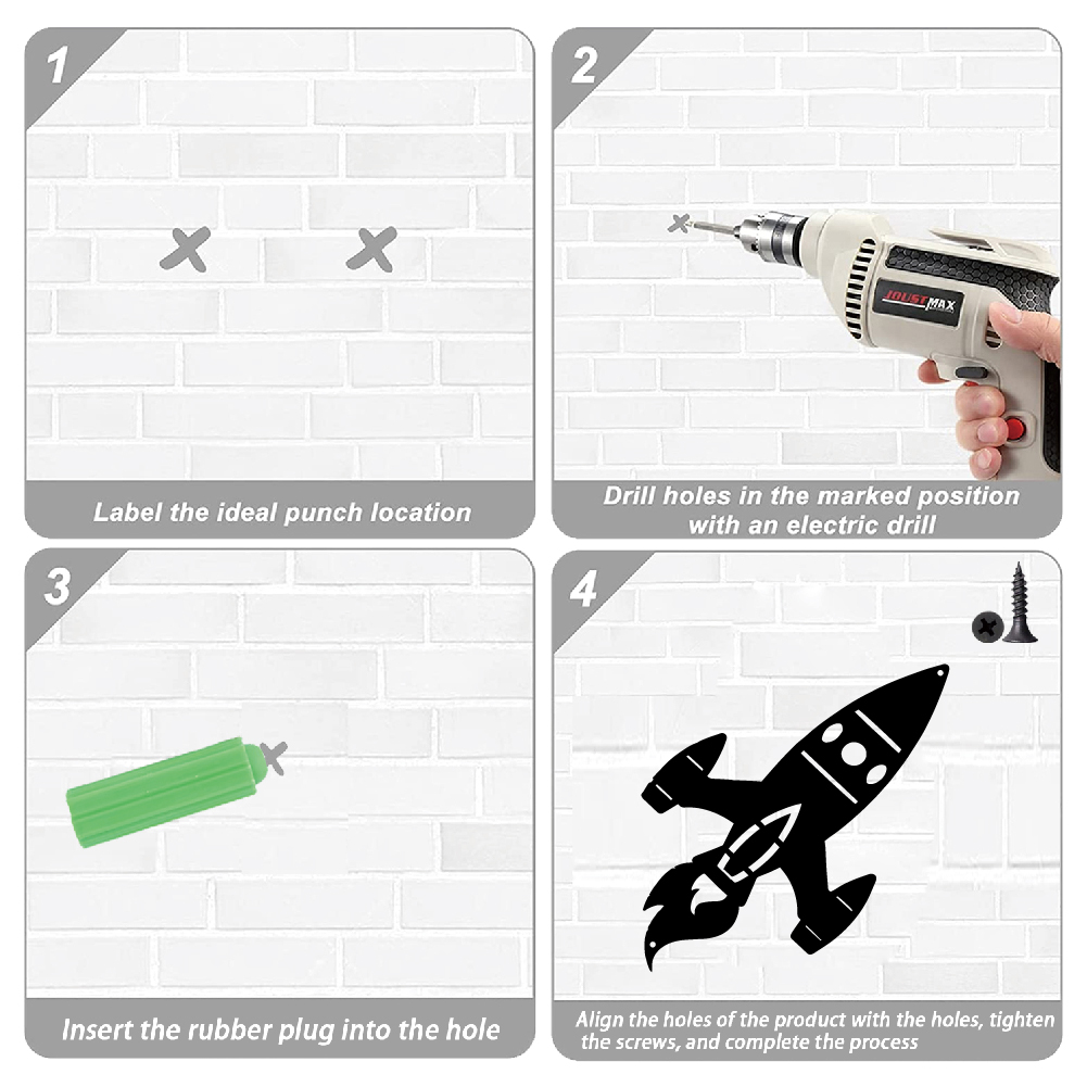 1pc Beauty Space Rocket Wall M - огляд і ціна Art And Craft Rocket