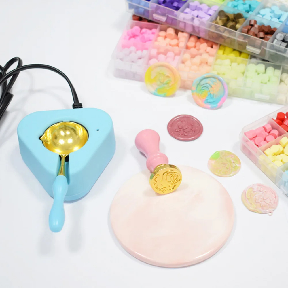 17PC/1Set Wax Seal Stamp Kit L - огляд і ціна Batik Wax Kit