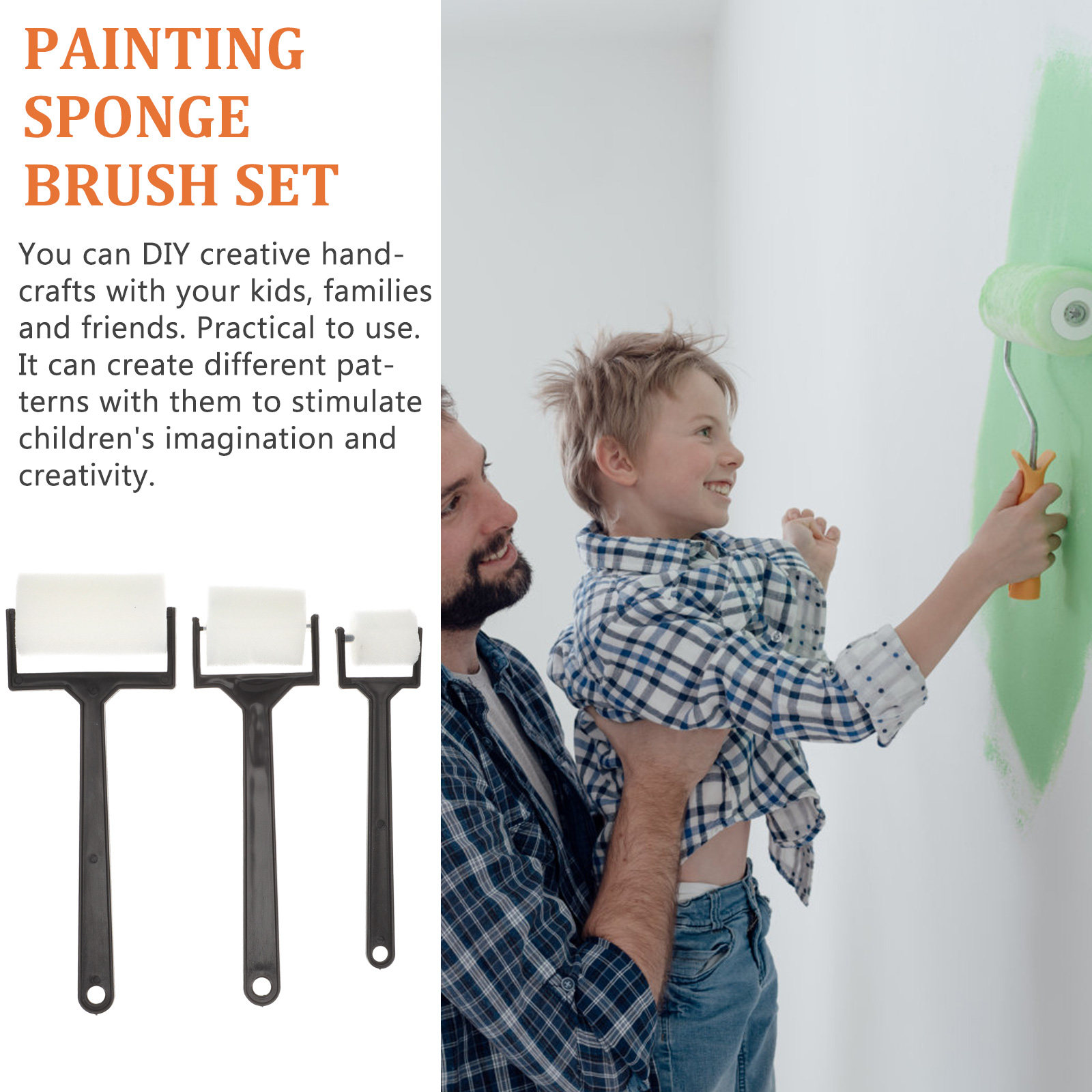 15Pcs Art Painting Sponge Brus - огляд і ціна Art Craft For Preschoolers