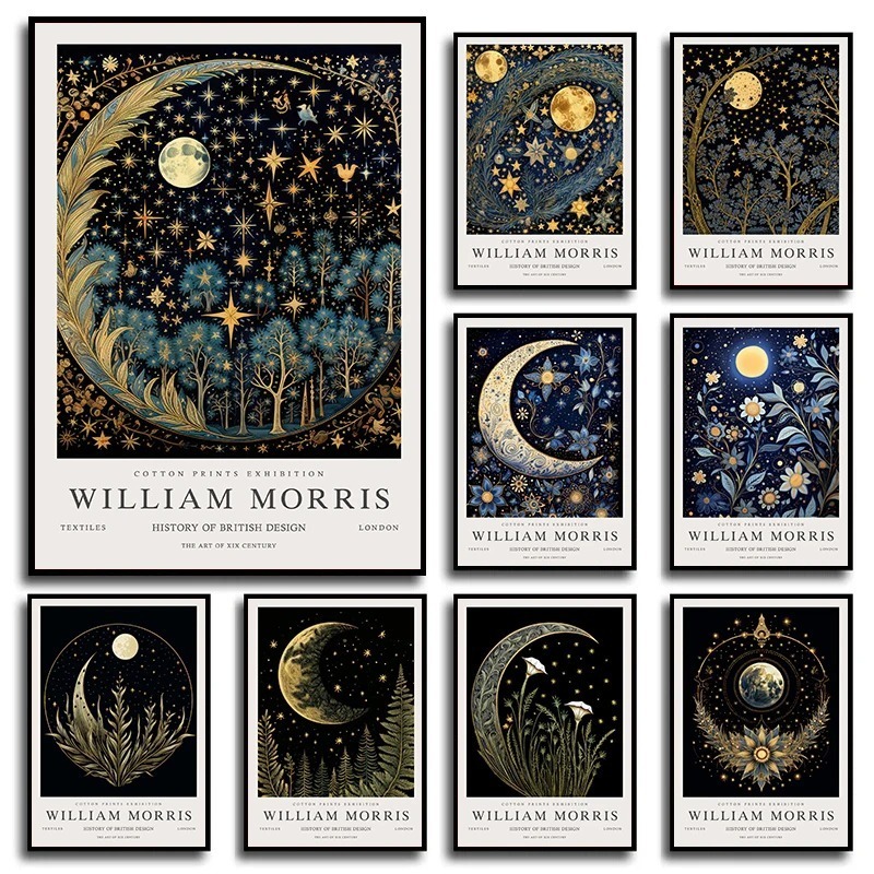 Vintage Moon and Stars William - огляд і ціна Art Craft William Morris