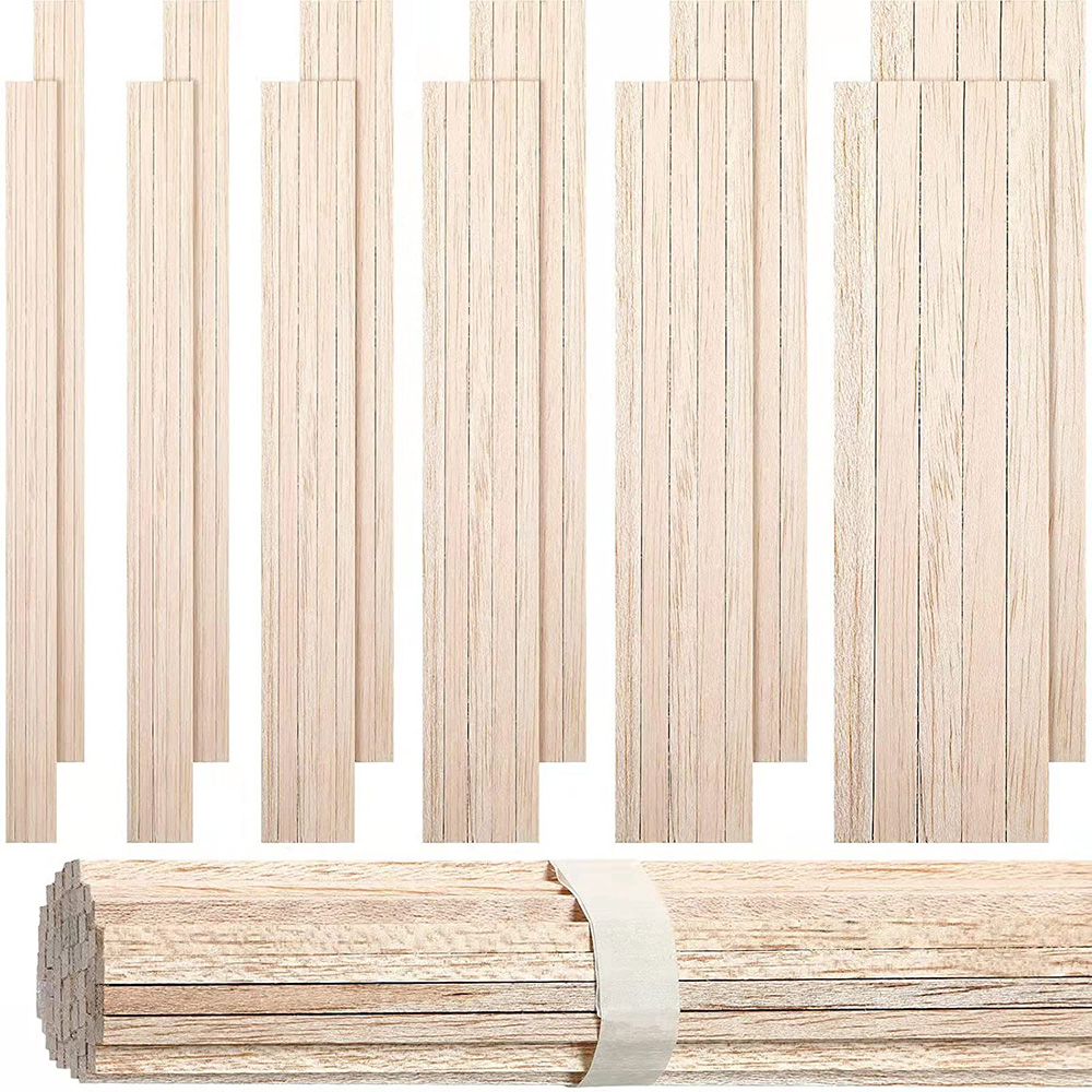130pcs Balsa Wood Wooden Strip - огляд і ціна Art Craft Stick