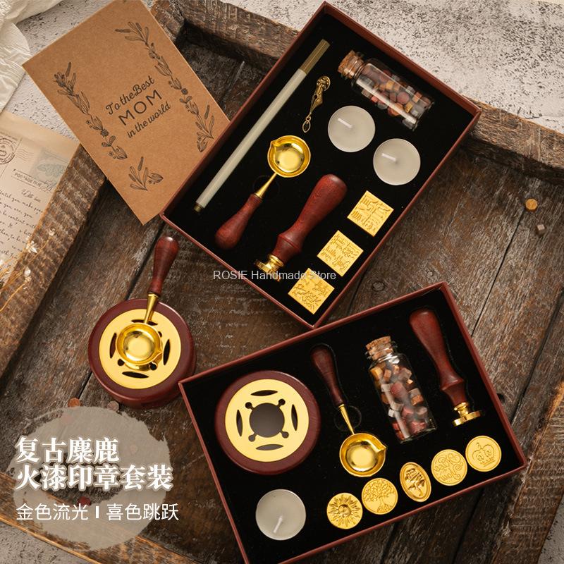 Wax Seal Stamp Set Lacquered S - огляд і ціна Batik Wax Kit