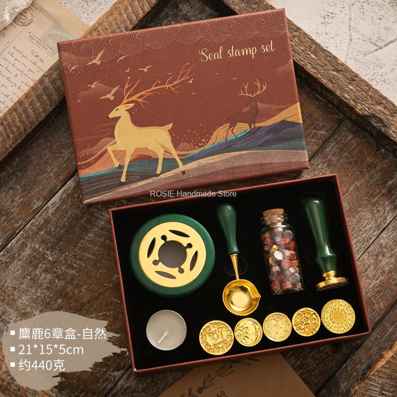 Wax Seal Stamp Set Lacquered S - огляд і ціна Batik Wax Kit