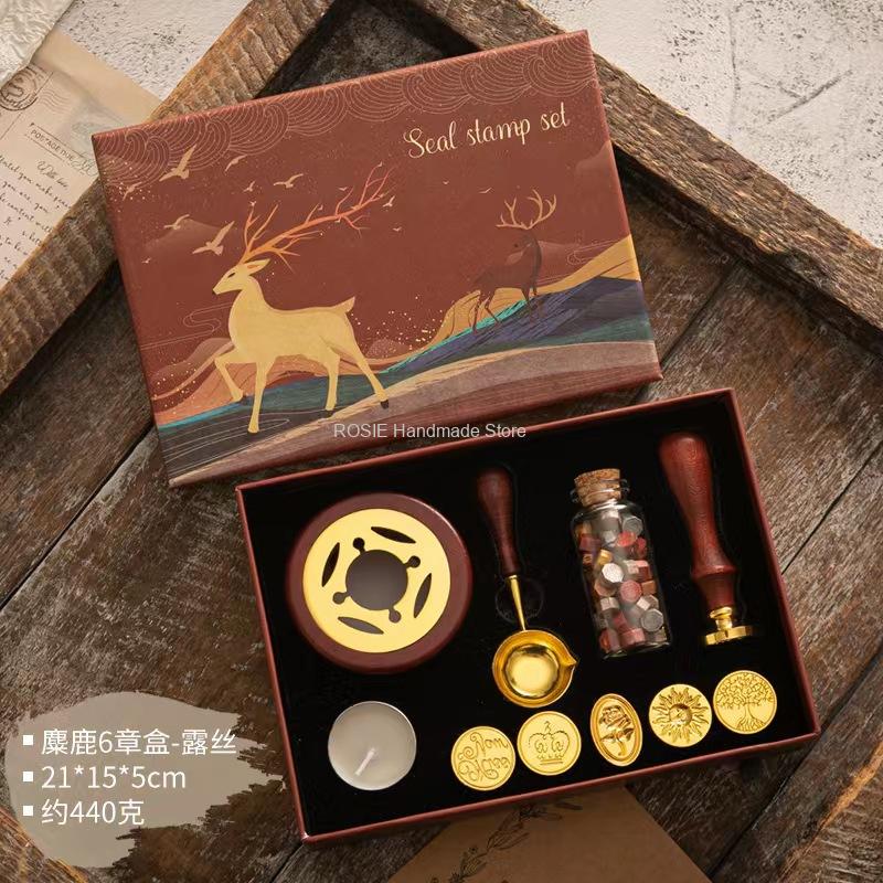 Wax Seal Stamp Set Lacquered S - огляд і ціна Batik Wax Kit