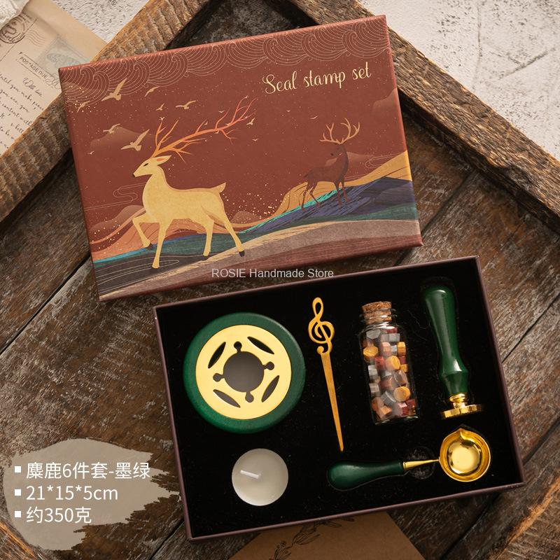Wax Seal Stamp Set Lacquered S - огляд і ціна Batik Wax Kit