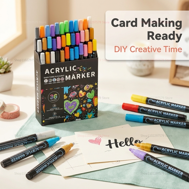 Double-headed acrylic paint ma - огляд і ціна Art Craft Stationery