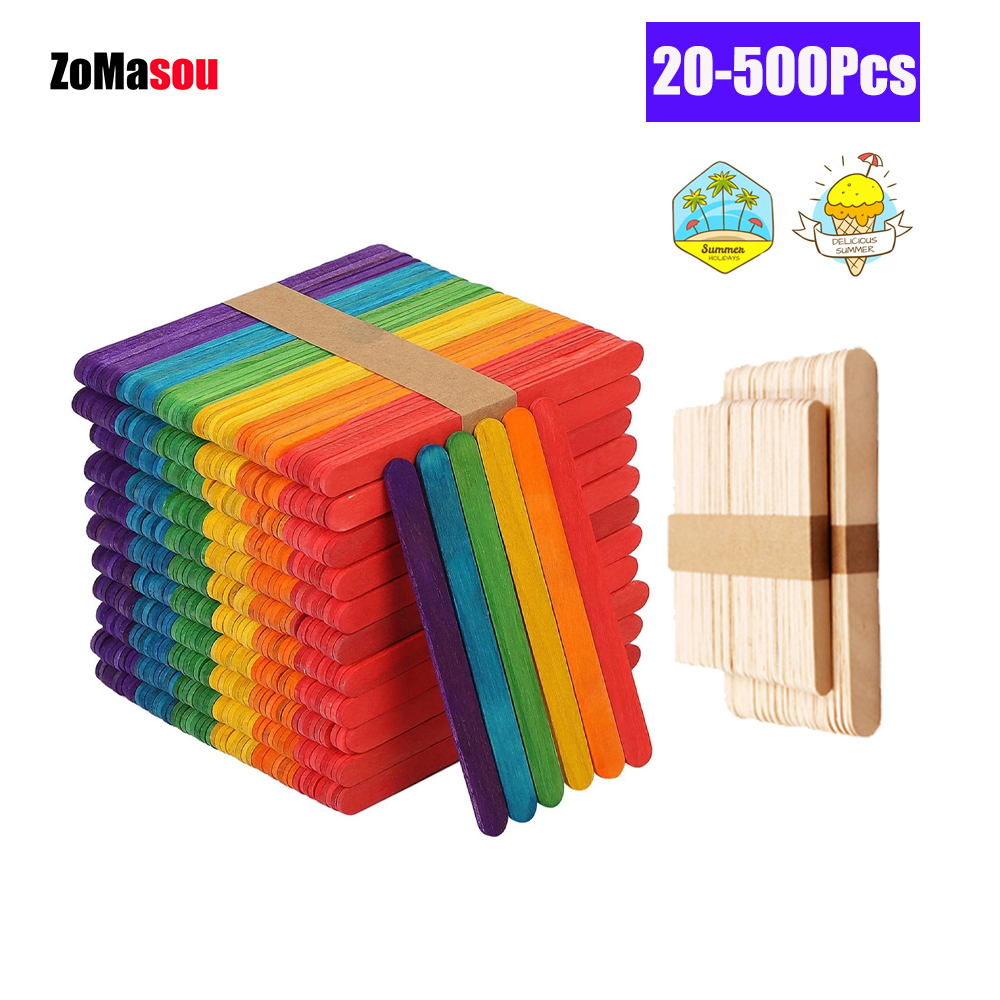 20/100/500Pcs Ice Cream Popsic - огляд і ціна Art Craft Ice Cream