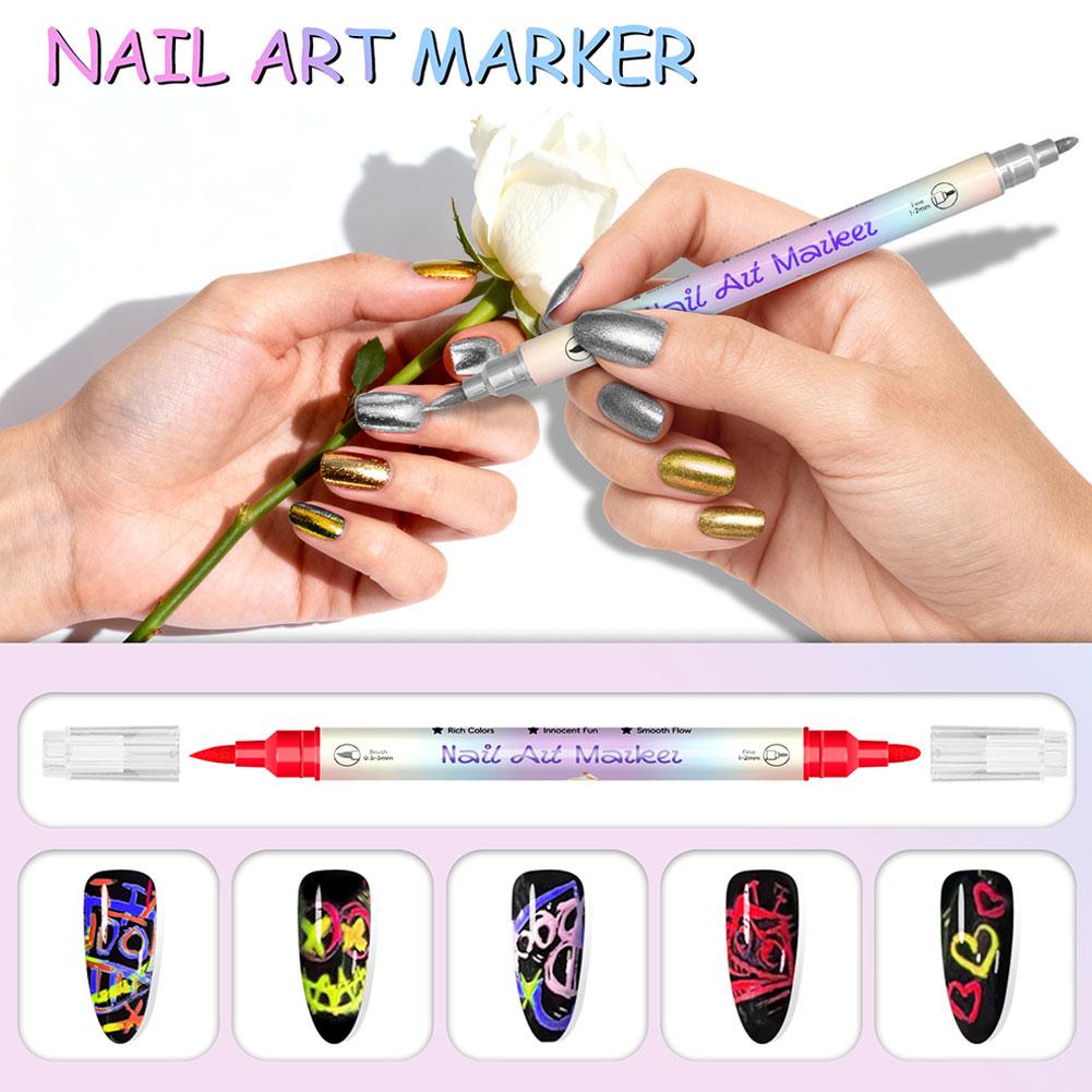12 Colors Nail Art Marker Pens - огляд і ціна Illustration Marker Set