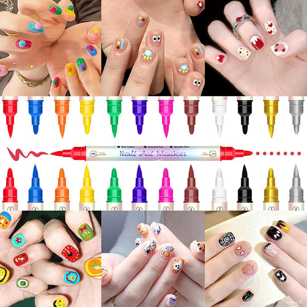 12 Colors Nail Art Marker Pens - огляд і ціна Illustration Marker Set
