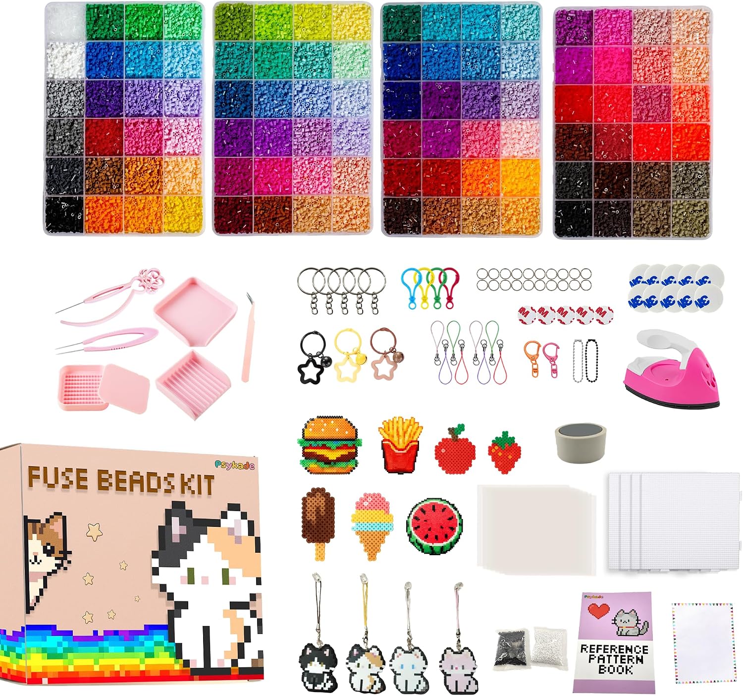 Fuse Beads Kit-Easy DIY-96 Col - огляд і ціна Art Craft Usa